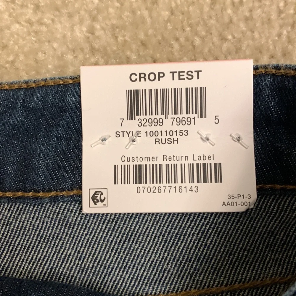 Style & Co Straight Crop Mid Rise Jeans - Picture 9 of 12
